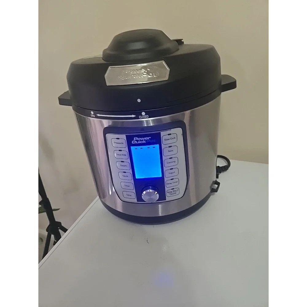 Power Quick Pot 6 Qt Stainless Steel 8-in-1 Multi Cooker One Touch TESTED Works